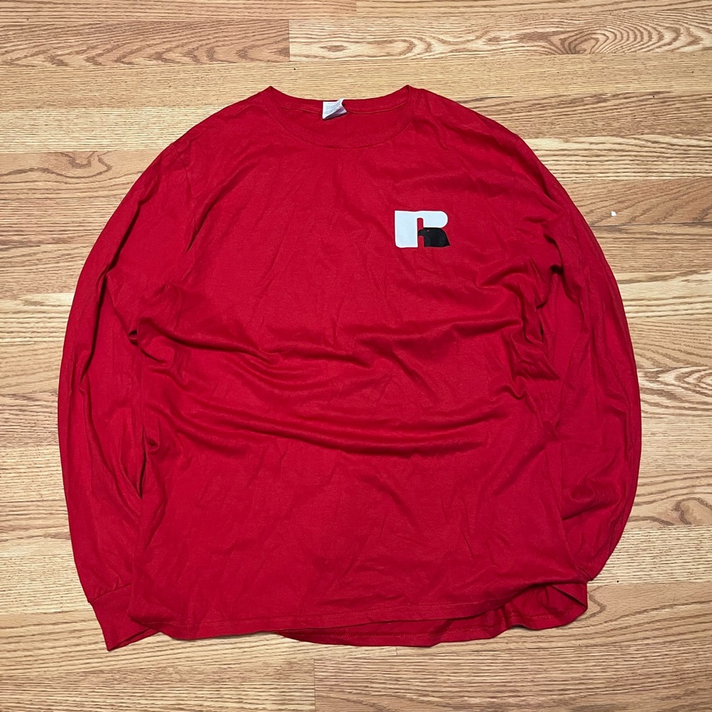 Russell Athletic Red Long Sleeve Tee